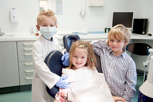 children at dentist representing pediatric dentistry